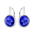 Sudraba auskari "Klaris (Sapphire)" ar Swarovski™ kristāliem